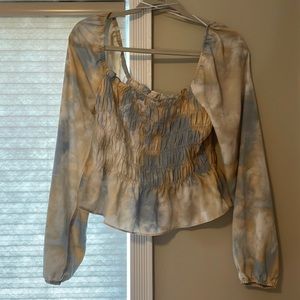 Tie dye girly blouse